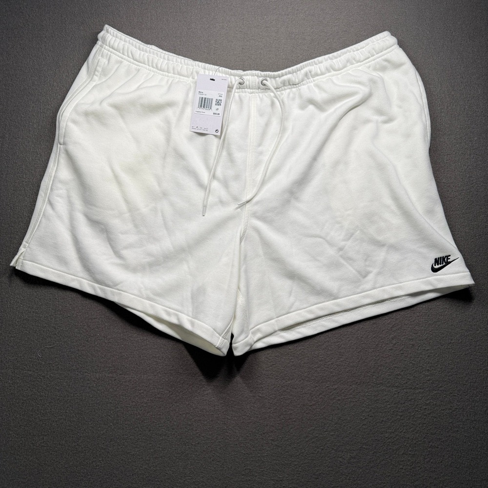 Nike Shorts Mens XXL Sail White French Terry Above Knee FN3520-133